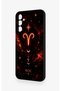 Samsung M14 Compatible Silicone Case with Aries Zodiac-Themed Design. - 4