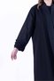 عباية بقماش كتان وقماش مشجر - ٥٢ - أسود - سادة - 6