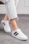 Daily Unisex Sports Shoes Lace-Up Stitch Detail Lightweight Thick High Sole Sneaker 5005