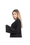 Plain abaya in high-end half-moon fabric - black - plain - 58 - 7