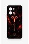 Vivo Y28 Compatible Silicone Case with Aries Zodiac Sign Design. - 2