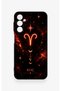Samsung A24 Compatible Silicone Case with a Zodiac Sign (Aries) Design. - 2