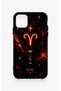iPhone 11 Compatible Silicone Case with Aries Zodiac Sign Design. - 2