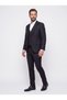 Black Regular Fit 6 Drop Point Collar Vest Men's Suit - 2