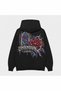 Unknown London Open Horizon Printed Black Hoodie
