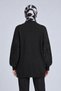 Sparkling stone patterned knit sweater, black. - 4