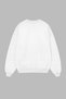The Muhabbet Printed Hoodless Oversized White Men's Sweatshirt. - 2