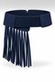 Suede Belt with Buckle and Tassels, Dress Belt, Shirt Belt. - 2