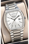 Elegant Box, with Calendar, Silver-Painted Steel Strap, White Dial Men's Wristwatch + Bracelet - 2