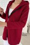 Hooded Boucle Fabric Jacket 7K178 - 3