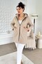 Hooded Boucle Fabric Jacket 7K178 - 3