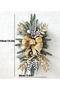 60cm Lighted Christmas Stair Swag, Snowy Pine, Big Red Bow, Berries Baubles Pinecones for Stair Railing Mantel - 2