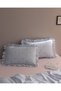 Ellie Single Bed 100% Cotton Ruffled Duvet Cover Set - Blue - 8