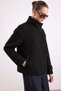 High Collar Oversize Short Coat Black 3203 - 2
