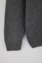 Plus Size Gray Regular Fit High Neck Zippered Knitwear Cardigan Tmnaw27Av00001 - 3