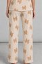 Women's Short Sleeve Patterned Ecru Pajama Set 4739 - 6
