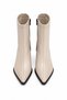Ankle Boots - Beige - Block - 5