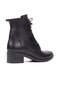 Black Genuine Leather Cold-Proof, Non-Slip Sole Boots, Extra Comfortable Sole and Soft Women's Boots - 4
