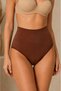 Women's High Elastic Brown Panties - 6