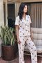 Viscose Blend Homewear Off-White Pajama Set - 6