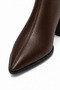 Ankle Boots - Brown - Block - 6