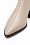 Ankle Boots - Beige - Block - 6