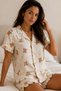 Women's Plain Cotton Homewear Snow White Pajama Set - 2