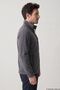 Men's Anthracite Anti-Pilling Standard Fit Full-Zip 3-Pocket Fleece Cardigan. - 4