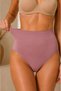 Women's Gathering High Elastic 5-Piece Panties Dusty Rose - 4