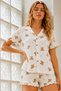 Women's Knitted Cotton Mini Snow White Pajama Set - 6