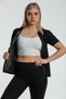 Slimming and Contouring Thermal Body-Shaping Sauna Short-Sleeved Zipper Corset Size 44