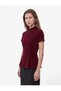 Slim Fit Textured Stand Collar Short Sleeve Peplum Blouse - 2