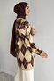 Gülseli Patterned Glittery Hijab Knitwear Tunic - 4