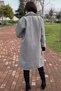 Lined Double-Breasted Collar Women's Cashmere Coat - 4