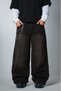 Dustline Black Super Baggy Men's Jean Pants