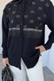 Front Stone Embellished Hijab Shirt - 4