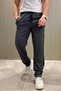 Straight-Leg Men's Sweatpants with Side Stripes