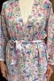 Floral Patterned Kimono Pants Hijab Double Set - 3