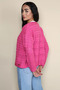 Gülseli Women's Knitted Patterned Sweater Jacket - 4