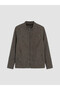 Trendy Picks from Kübra Butik: STANDARD Fit Straight-Cut Mock Neck Suede Jacket