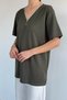 V-Neck Zipper T-Shirt - 3