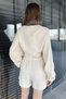 Women's Bat Sleeve Front Tie Blouse - 3