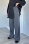 Pleated Belt Accessory Hijab Fabric Pants - 2