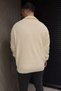 Men's Collared Zippered Knit Sweater - 3