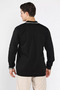 Men's Polo Neck Self-Stripe Patterned Knitwear Sweater - 3