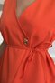 Double-Breasted Collar Waist Tie Sleeveless Jacket - 5