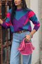 Gülseli Women's Retro 80S-Inspired Patterned Knit Sweater (Fits Sizes 36-44) - 3