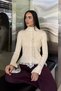 Gülseli Women's Lace-Detailed Front-Buttoned Knit Blouse - 2