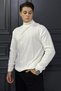 Patterned Half Turtleneck Men's Knitwear Sweater