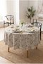 Stylish Round Tablecloth with Daisy Pattern - Premium-Quality Fabric, Stain Resistant, Digital Print, Waterproof, for Kitchen, Living Room, Balcony, and Garden - 5